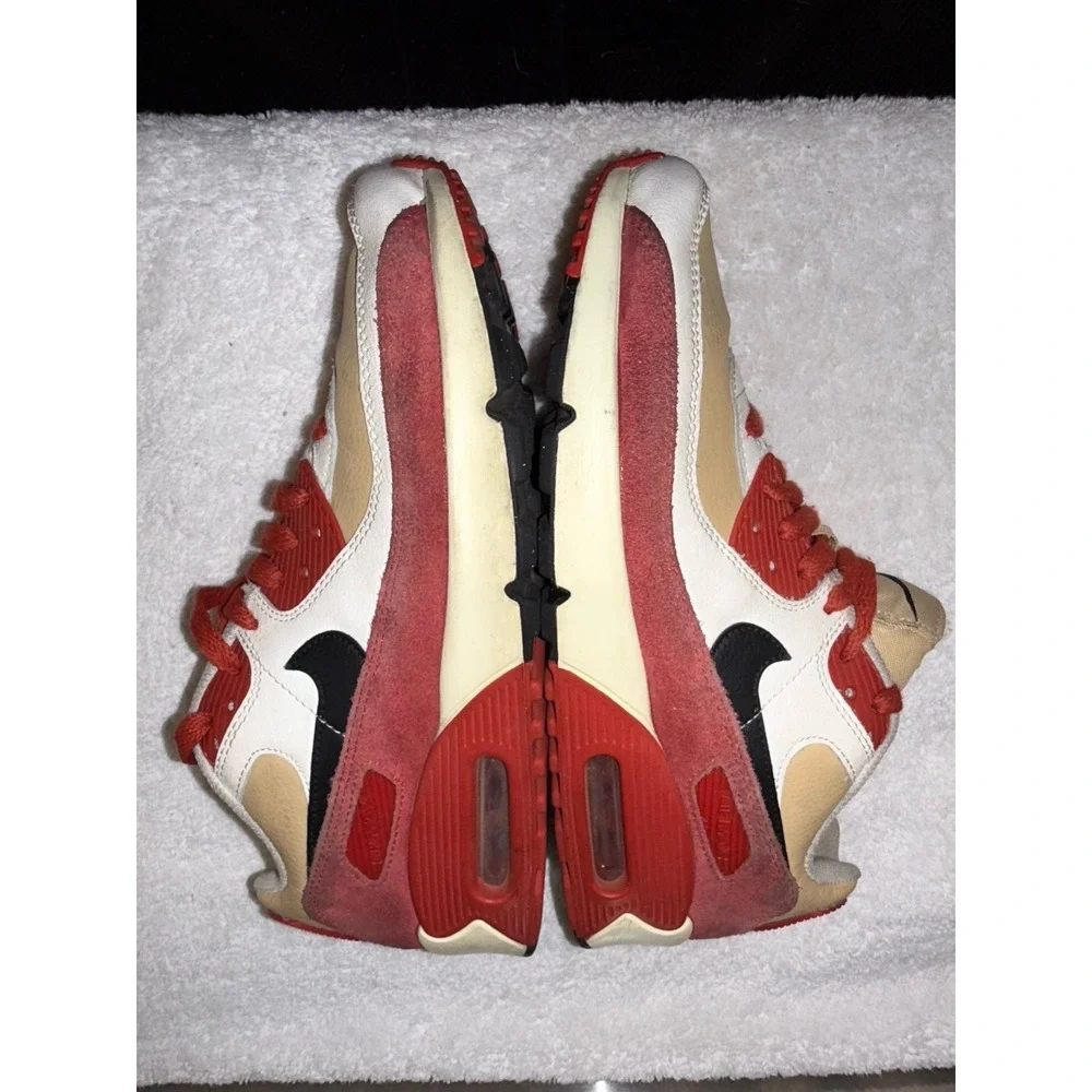 Nike Air Max 90 Leather Size 6Y CD6864-200‎ Sesame Red Clay